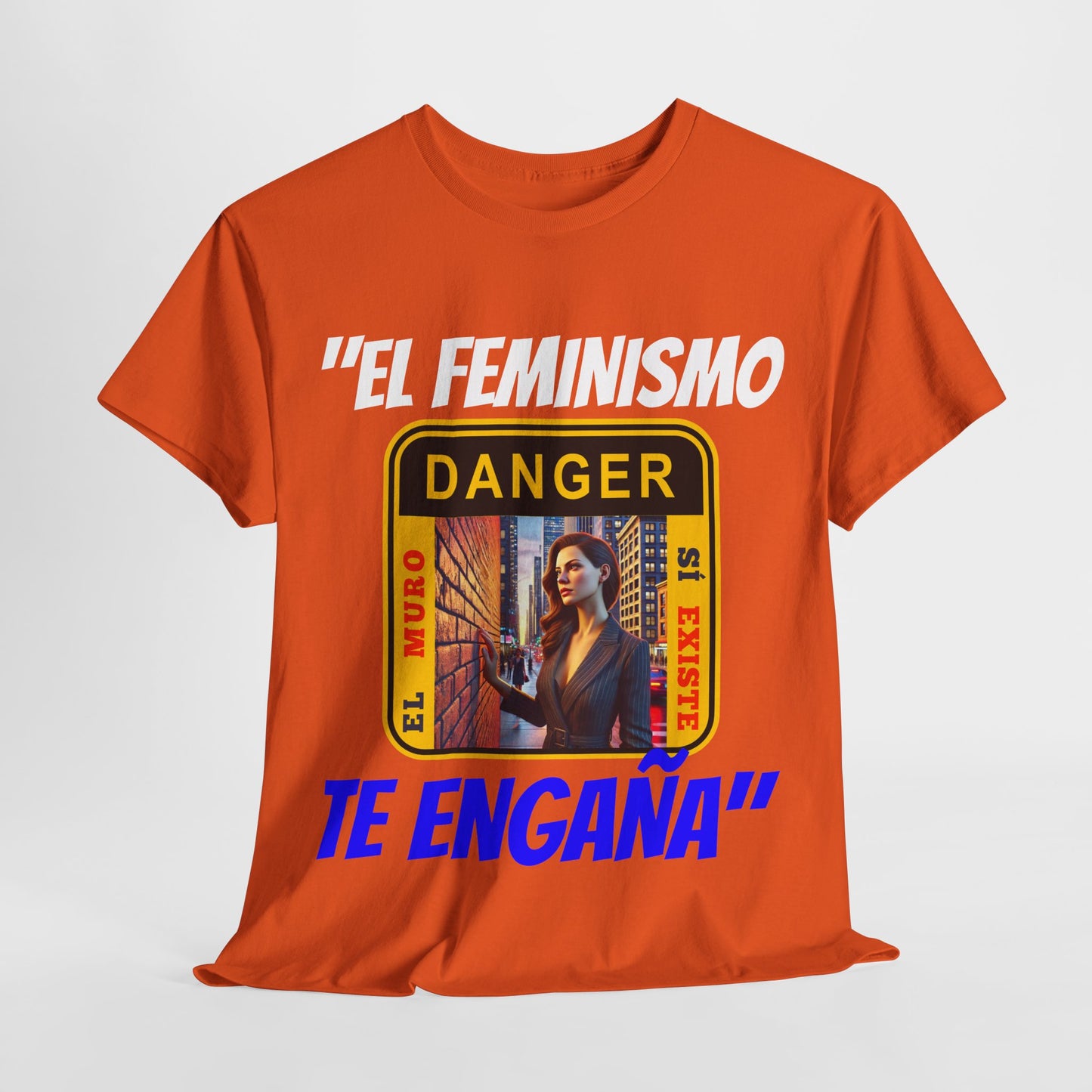 CAMISETA HOMBRE ALFA "EL FEMINISMO TE ENGAÑA".(EUROPA)
