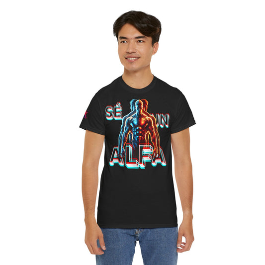 COMENTANDO EL DISEÑO DE CAMISETA HOMBRE ALFA "SÉ UN ALFA".
