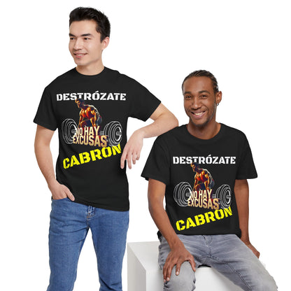 CAMISETA HOMBRE ALFA "NO HAY EXCUSAS".(EUROPA).