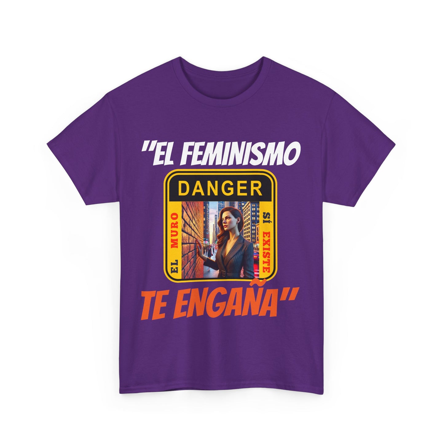 CAMISETA HOMBRE ALFA "EL FEMINISMO TE ENGAÑA".(EUROPA)
