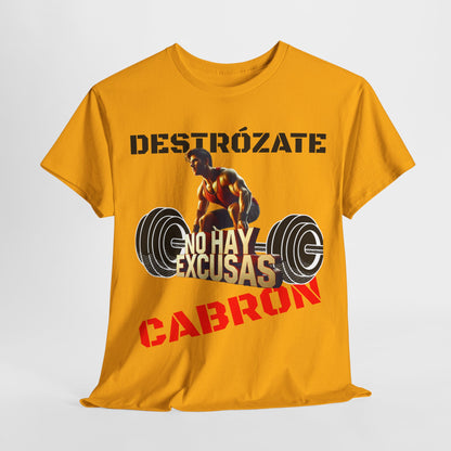 CAMISETA HOMBRE ALFA "NO HAY EXCUSAS".(EUROPA).