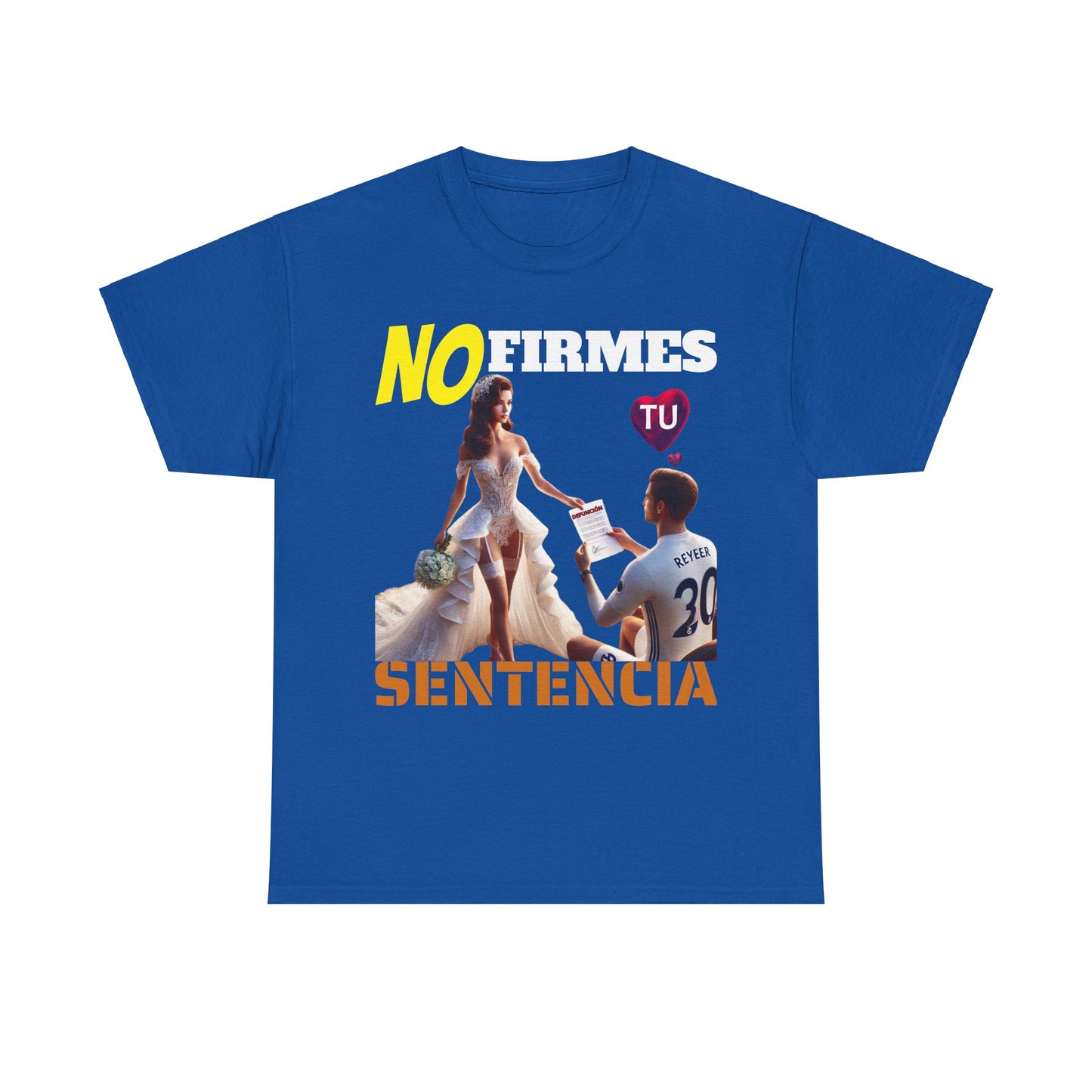 CAMISETA HOMBRE ALFA "NO FIRMES TU SENTENCIA".(EUROPA)