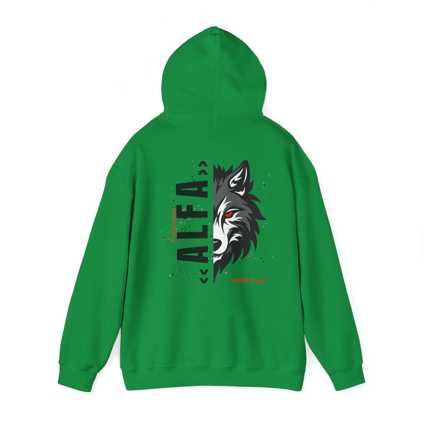 SUDADERA CON GORRO  "SIENTE TU ALFA". (EUROPA).