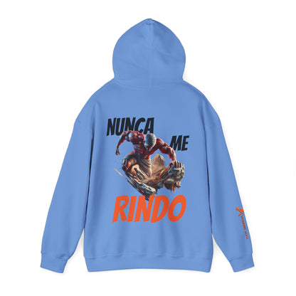 SUDADERA CON GORRO HOMBRE ALFA, "NUNCA ME RINDO".(USA).