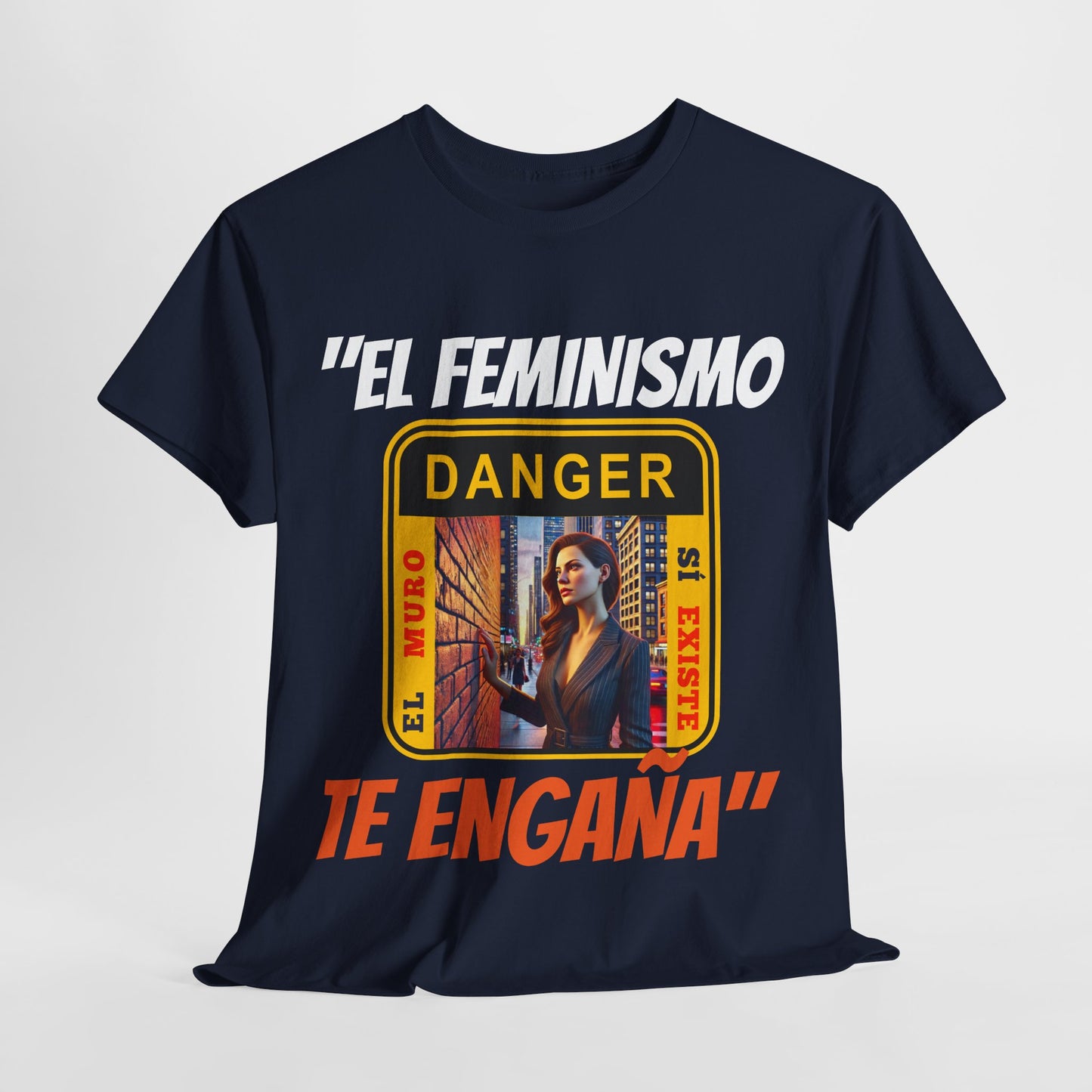 CAMISETA HOMBRE ALFA "EL FEMINISMO TE ENGAÑA".(EUROPA)