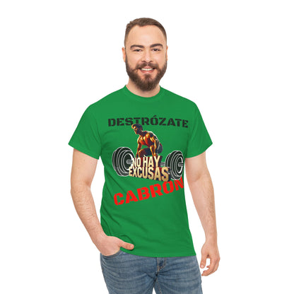 CAMISETA HOMBRE ALFA "NO HAY EXCUSAS".(EUROPA).