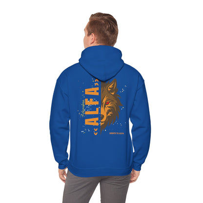 SUDADERA CON GORRO  "SIENTE TU ALFA". (EUROPA).