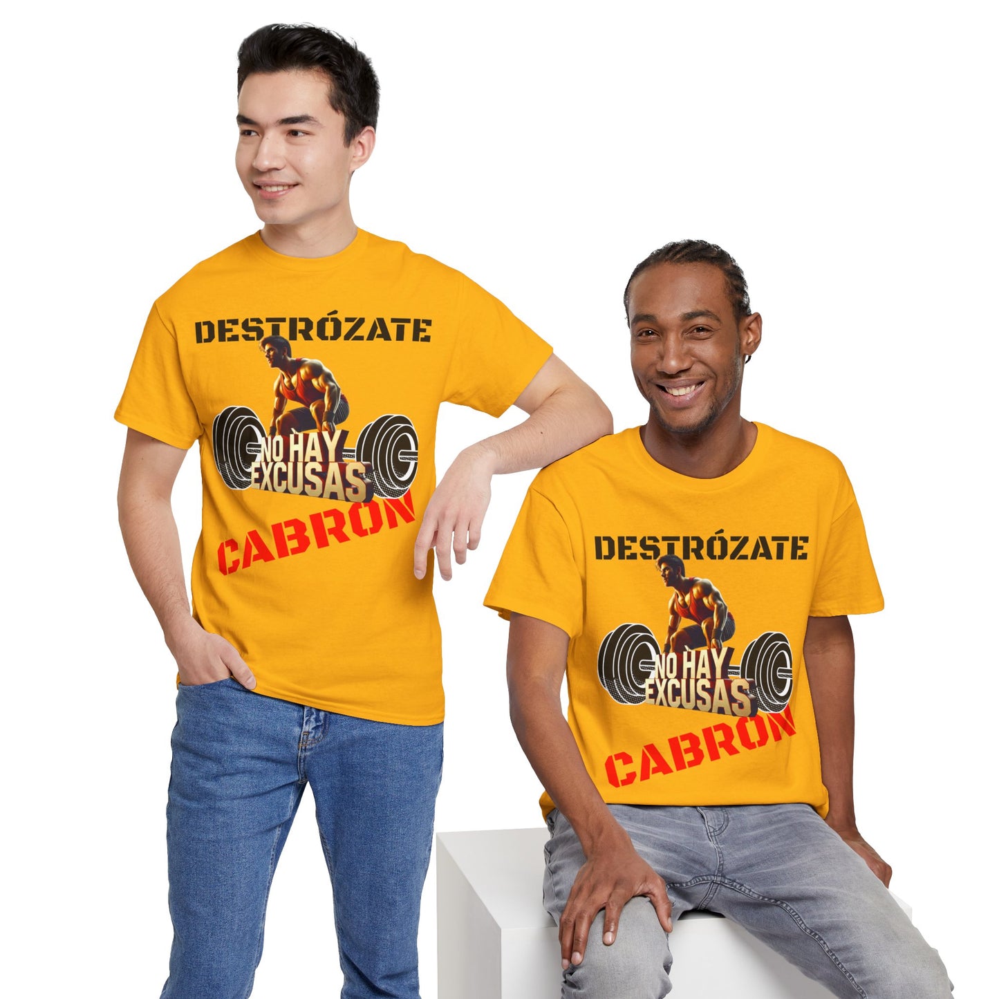 CAMISETA HOMBRE ALFA "NO HAY EXCUSAS".(EUROPA).