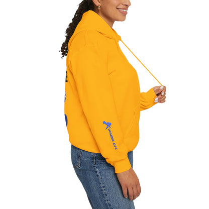 SUDADERA CON GORRO HOMBRE ALFA, "NUNCA ME RINDO".(USA).