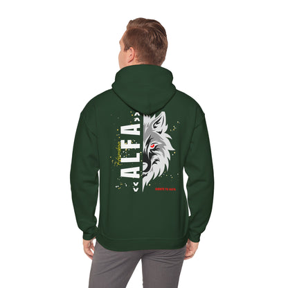 SUDADERA CON GORRO  "SIENTE TU ALFA". (EUROPA).