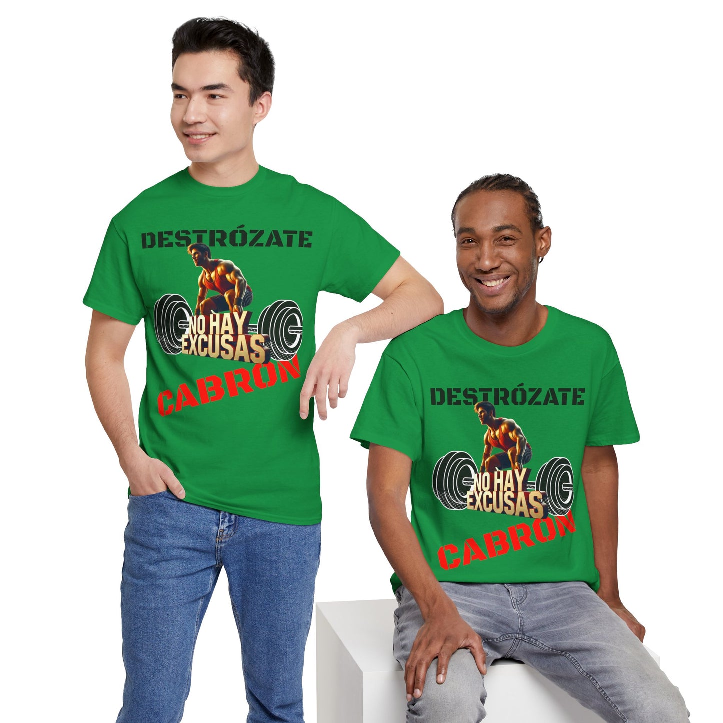 CAMISETA HOMBRE ALFA "NO HAY EXCUSAS".(EUROPA).