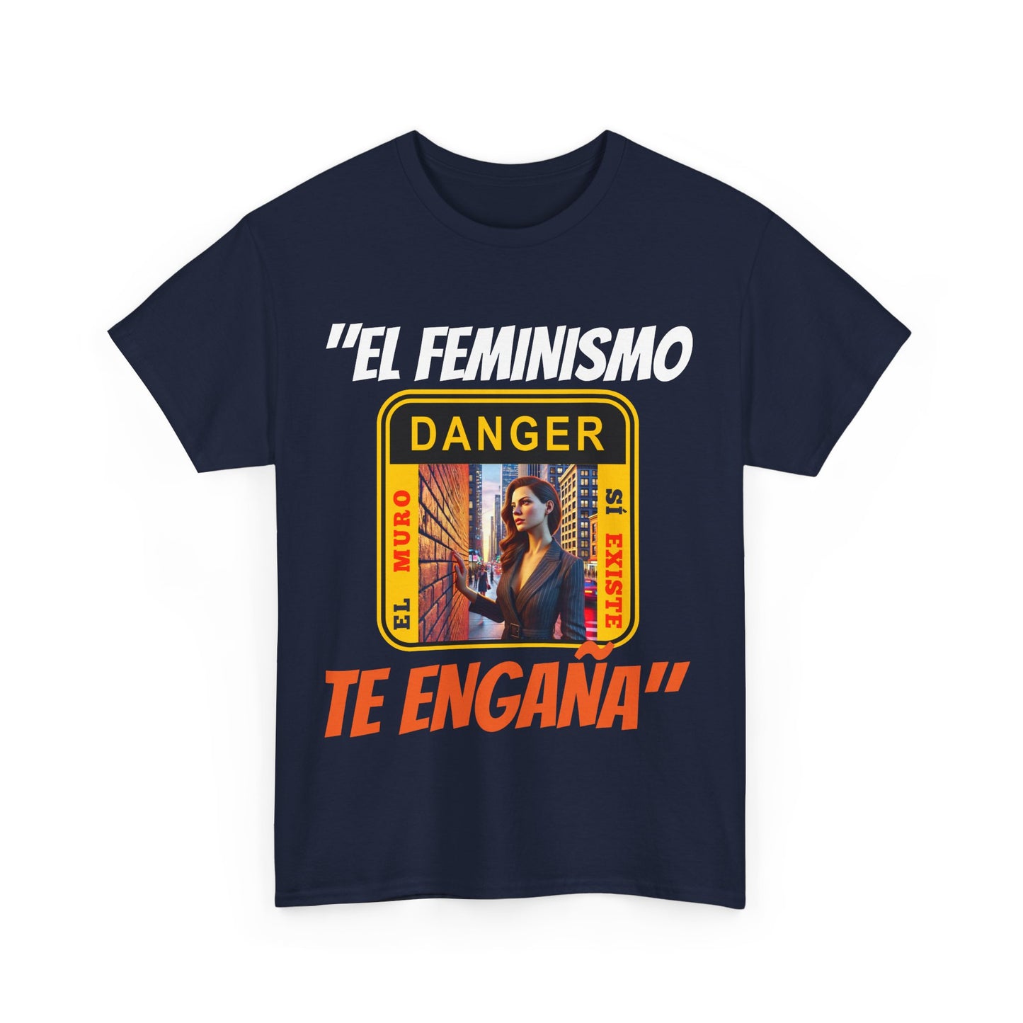 CAMISETA HOMBRE ALFA "EL FEMINISMO TE ENGAÑA".(EUROPA)