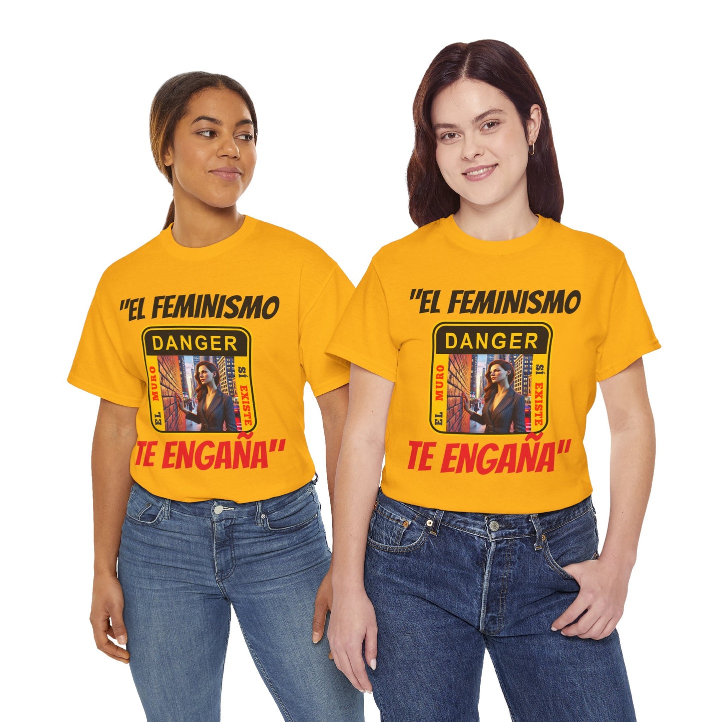 CAMISETA HOMBRE ALFA "EL FEMINISMO TE ENGAÑA".(EUROPA)