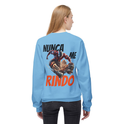 SUDADERA HOMBRE ALFA, "NUNCA ME RINDO".(USA).