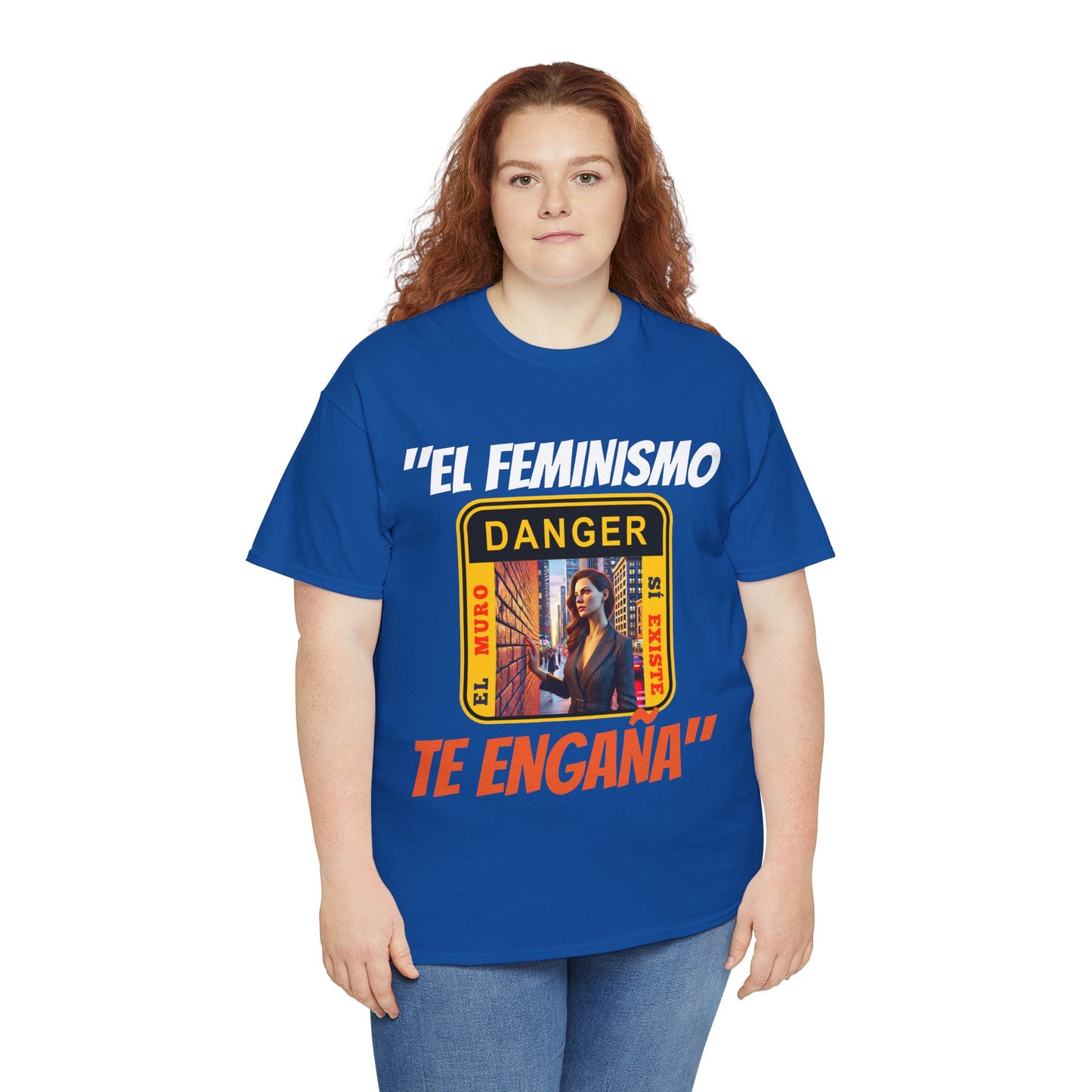 CAMISETA HOMBRE ALFA "EL FEMINISMO TE ENGAÑA".(EUROPA)