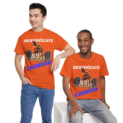 CAMISETA HOMBRE ALFA "NO HAY EXCUSAS".(EUROPA).