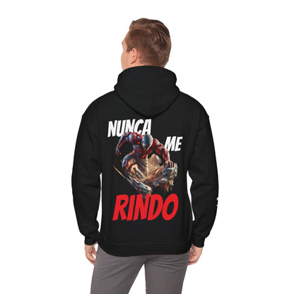 SUDADERA CON GORRO HOMBRE ALFA, "NUNCA ME RINDO".(USA).