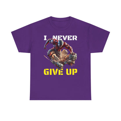 CAMISETA HOMBRE ALFA "I NEVER GIVE UP".(USA).
