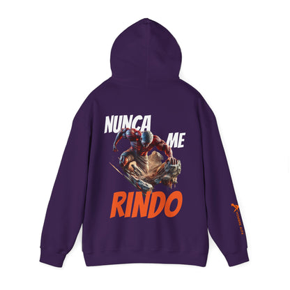 SUDADERA CON GORRO HOMBRE ALFA, "NUNCA ME RINDO".(USA).