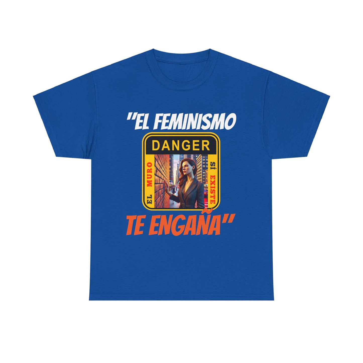 CAMISETA HOMBRE ALFA "EL FEMINISMO TE ENGAÑA".(EUROPA)