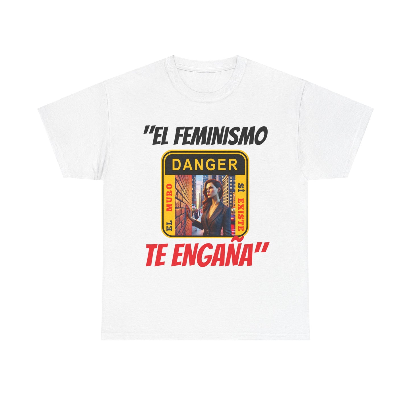 CAMISETA HOMBRE ALFA "EL FEMINISMO TE ENGAÑA".(EUROPA)