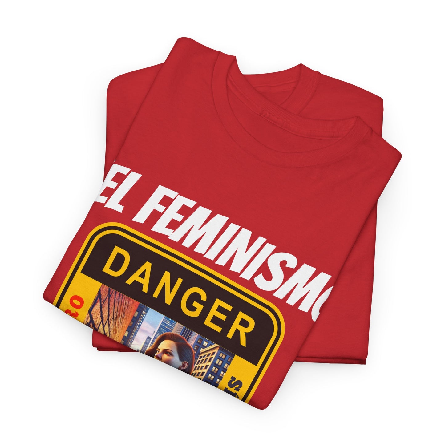 CAMISETA HOMBRE ALFA "EL FEMINISMO TE ENGAÑA".(EUROPA)