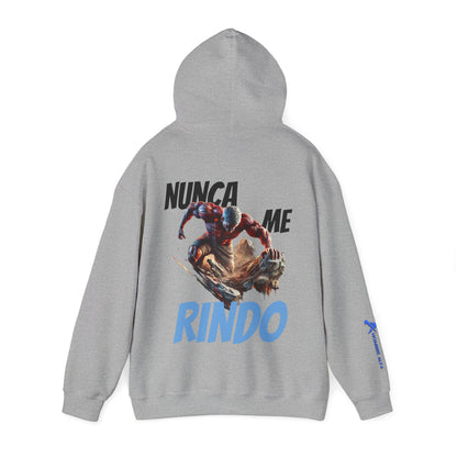 SUDADERA CON GORRO HOMBRE ALFA, "NUNCA ME RINDO".(USA).