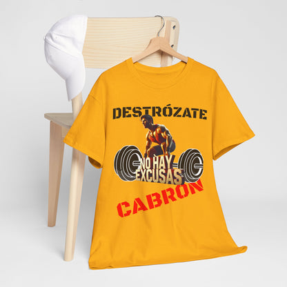 CAMISETA HOMBRE ALFA "NO HAY EXCUSAS".(EUROPA).