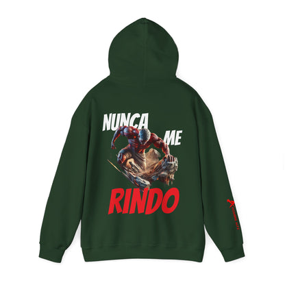 SUDADERA CON GORRO HOMBRE ALFA, "NUNCA ME RINDO".(USA).