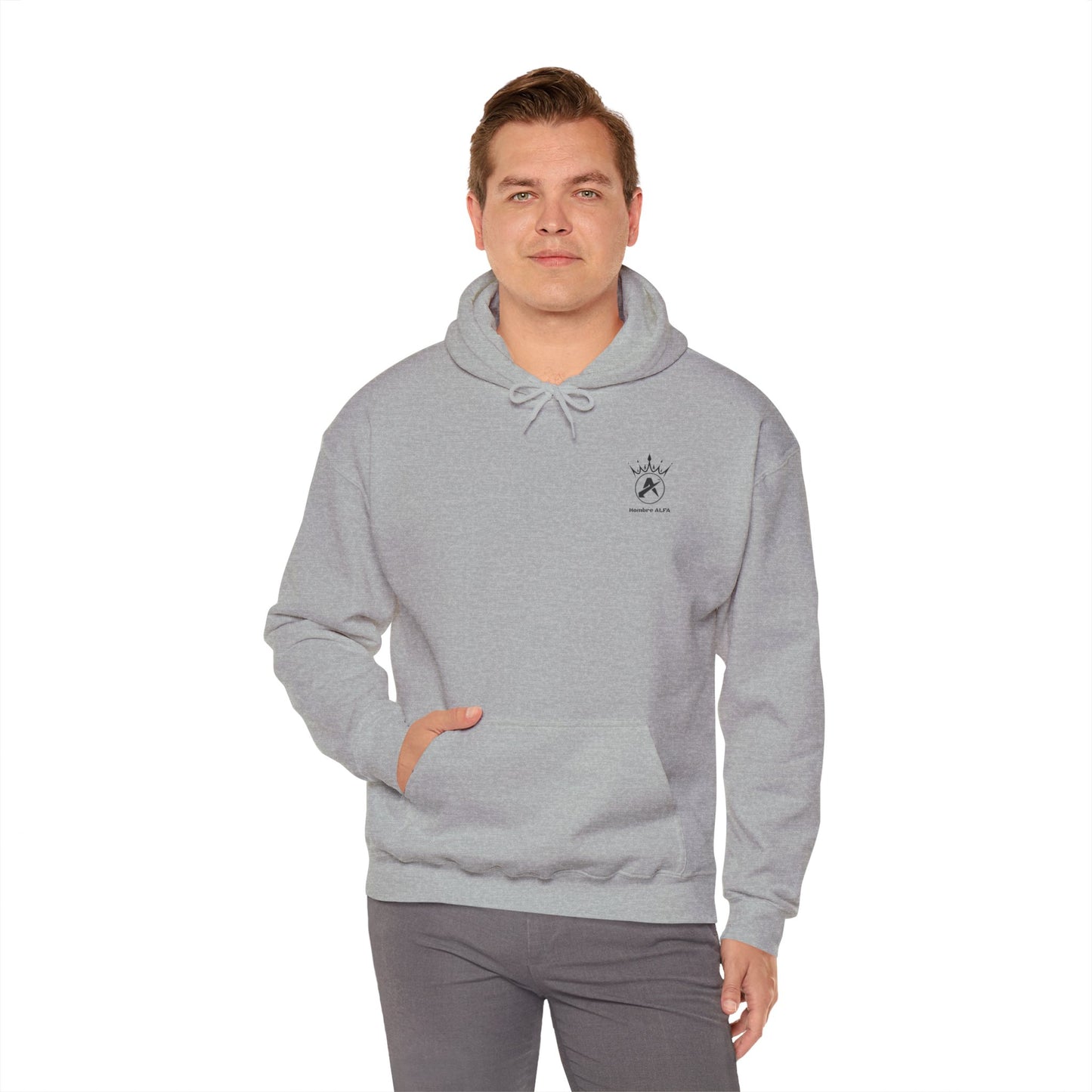 SUDADERA CON GORRO  "SIENTE TU ALFA". (EUROPA).