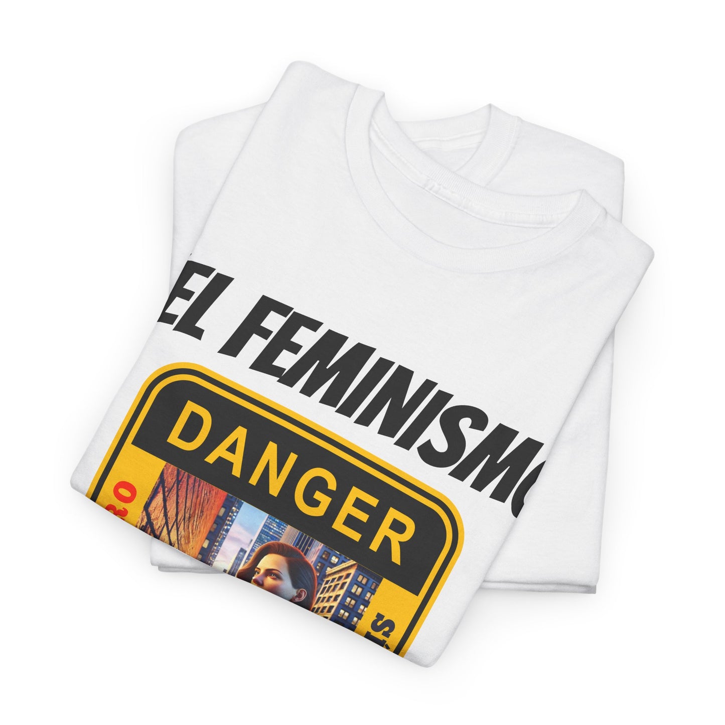 CAMISETA HOMBRE ALFA "EL FEMINISMO TE ENGAÑA".(EUROPA)