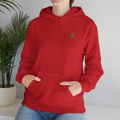 SUDADERA CON GORRO HOMBRE ALFA, "NUNCA ME RINDO".(USA).