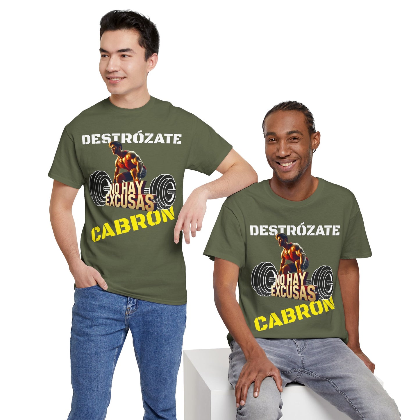 CAMISETA HOMBRE ALFA "NO HAY EXCUSAS".(EUROPA).
