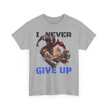 CAMISETA HOMBRE ALFA "I NEVER GIVE UP".(USA).