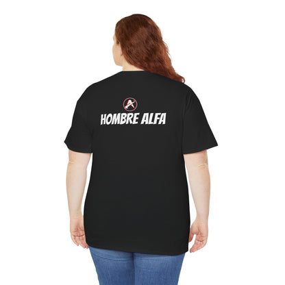 CAMISETA HOMBRE ALFA "EL FEMINISMO TE ENGAÑA".(EUROPA)