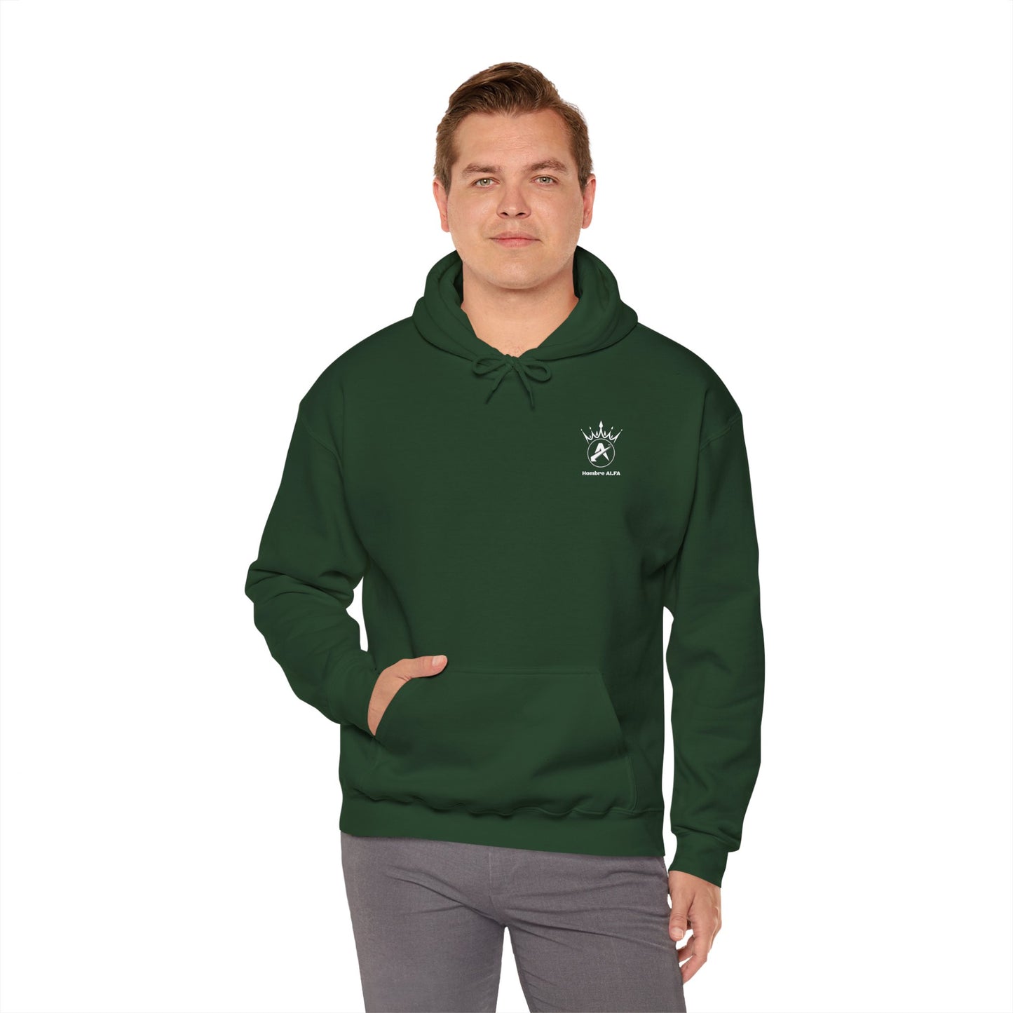 SUDADERA CON GORRO  "SIENTE TU ALFA". (EUROPA).