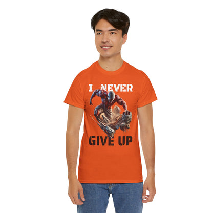 CAMISETA HOMBRE ALFA "I NEVER GIVE UP".(USA).