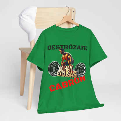 CAMISETA HOMBRE ALFA "NO HAY EXCUSAS".(EUROPA).