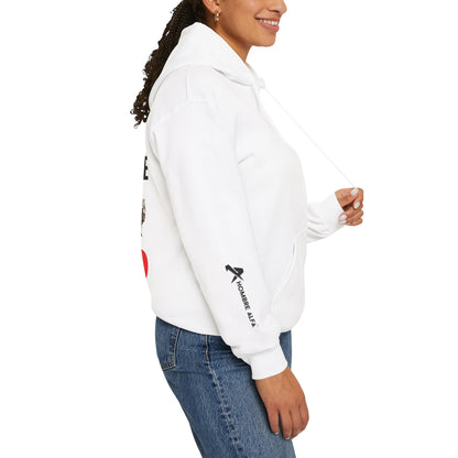 SUDADERA CON GORRO HOMBRE ALFA, "NUNCA ME RINDO".(USA).