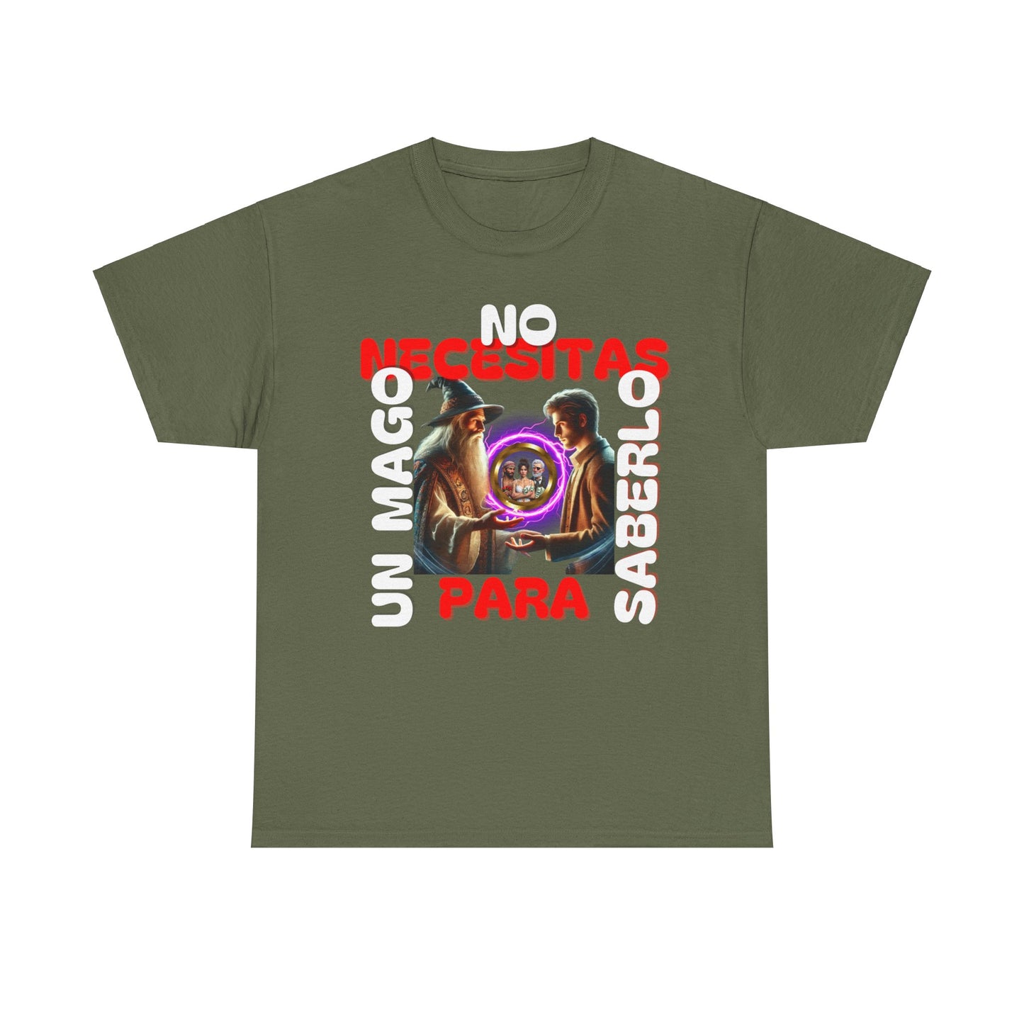CAMISETA HOMBRE ALFA "NO NECESITAS UN MAGO.."(EUROPA).