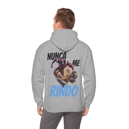 SUDADERA CON GORRO HOMBRE ALFA, "NUNCA ME RINDO".(USA).
