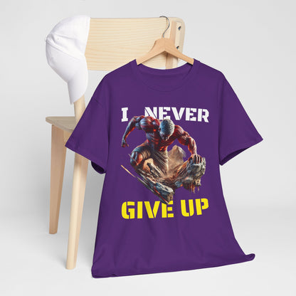CAMISETA HOMBRE ALFA "I NEVER GIVE UP".(USA).