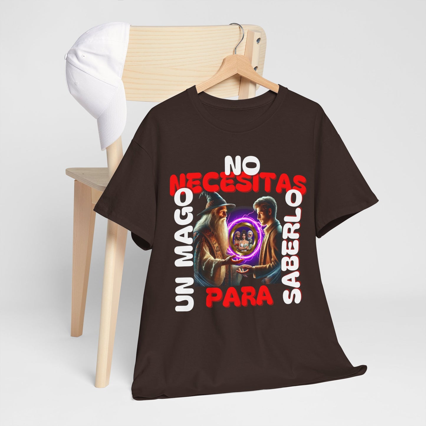 CAMISETA HOMBRE ALFA "NO NECESITAS UN MAGO.."(EUROPA).