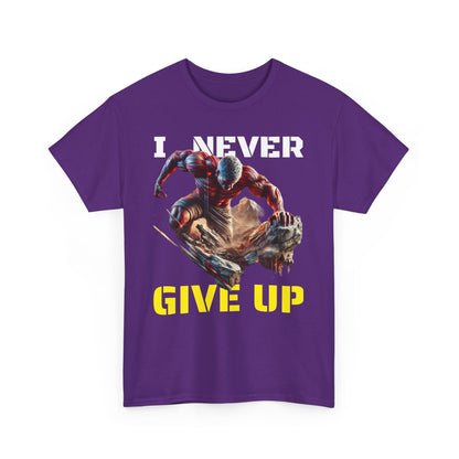 CAMISETA HOMBRE ALFA "I NEVER GIVE UP".(USA).