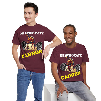 CAMISETA HOMBRE ALFA "NO HAY EXCUSAS".(EUROPA).