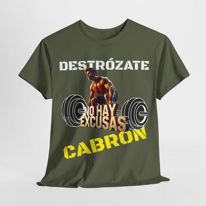 CAMISETA HOMBRE ALFA "NO HAY EXCUSAS".(EUROPA).