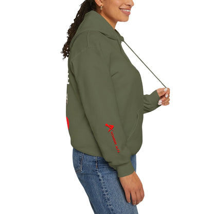 SUDADERA CON GORRO HOMBRE ALFA, "NUNCA ME RINDO".(USA).
