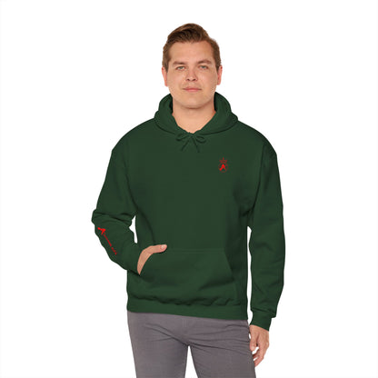 SUDADERA CON GORRO HOMBRE ALFA, "NUNCA ME RINDO".(USA).