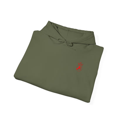 SUDADERA CON GORRO HOMBRE ALFA, "NUNCA ME RINDO".(USA).