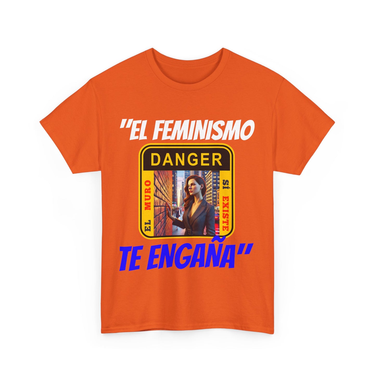 CAMISETA HOMBRE ALFA "EL FEMINISMO TE ENGAÑA".(EUROPA)